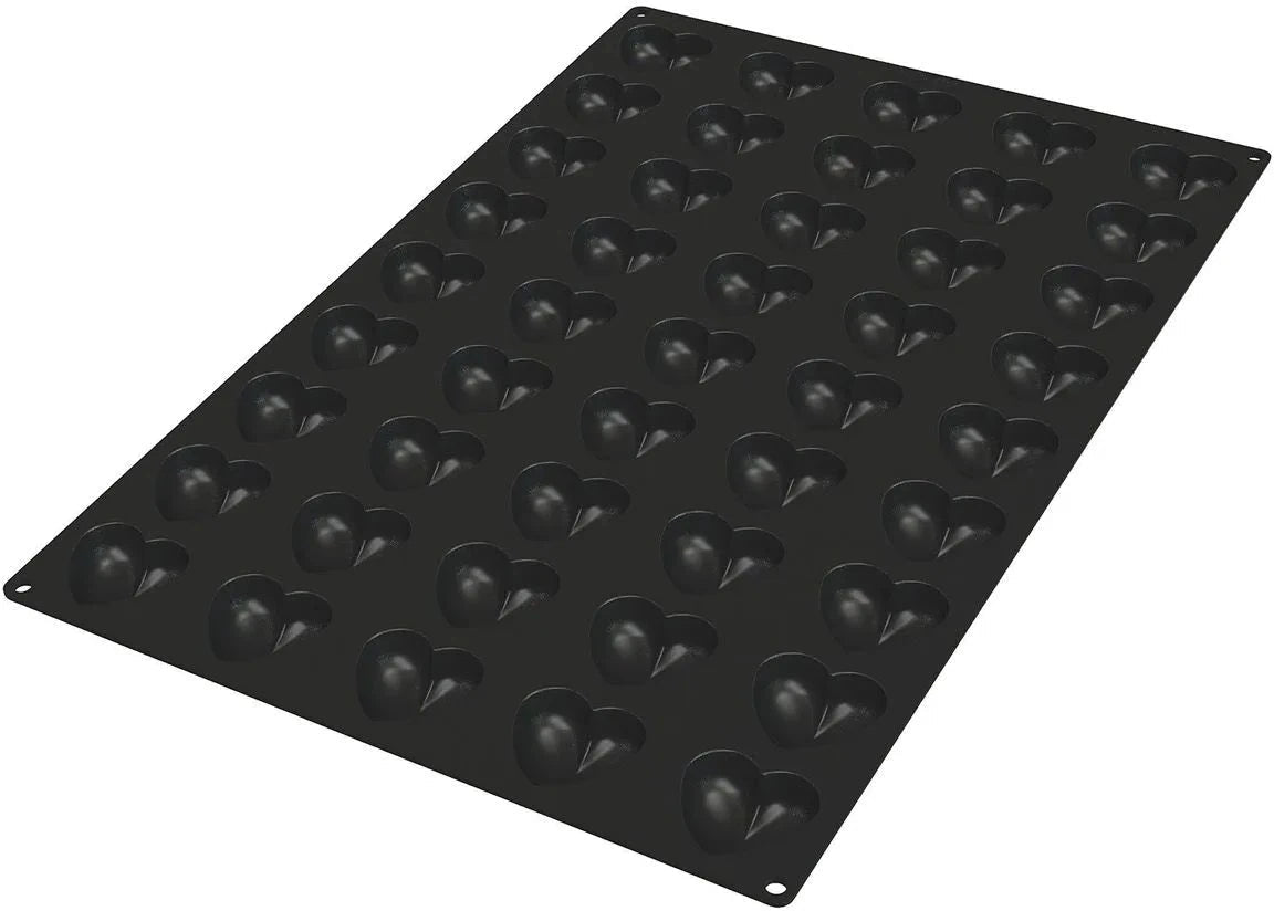 Silikomart - 24" 45 Cuori Flexible Silicone Baking Mold - SQ065