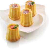 Silikomart - 2.1" x 1.9" Silicone 8 Compartment Big Bordelais Baking Mold - SF050