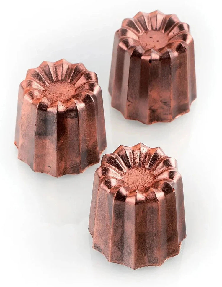 Silikomart - 2.1" x 1.9" Silicone 8 Compartment Big Bordelais Baking Mold - SF050