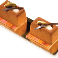 Silikomart - 2.2" x 1.4" x 0.9" Silicone 10 Compartment Medium Lingotto Baking Mold - SF091