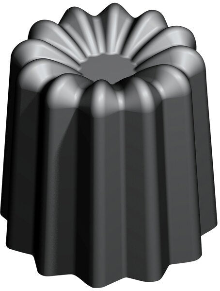 Silikomart - 2.2" x 1.9" Silicone Black 54 Compartment Canneles Baking Mold - SQ002