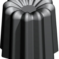 Silikomart - 2.2" x 1.9" Silicone Black 54 Compartment Canneles Baking Mold - SQ002