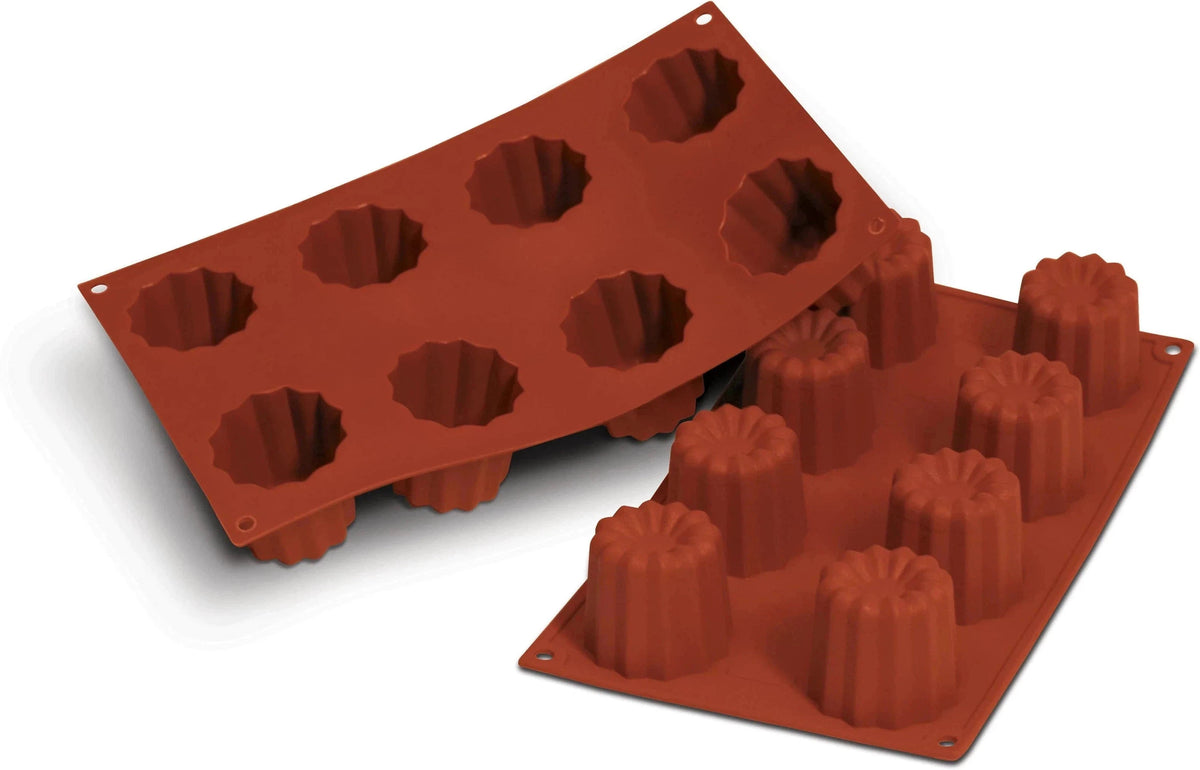 Silikomart - 2.2" x 2.2" Silicone 8 Compartment Bavarese Baking Mold - SF051