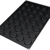 Silikomart - 2.3" x 0.47" Silicone Black 35 Compartment Florentins Baking Mold - SQ044