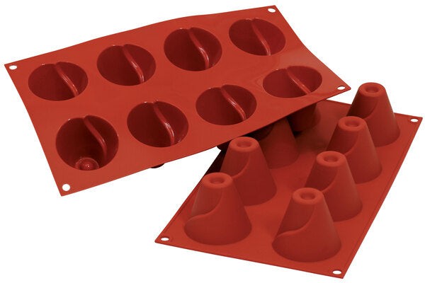 Silikomart - 2.3" x 2" Silicone 8 Big Cone Baking Mold - SF093