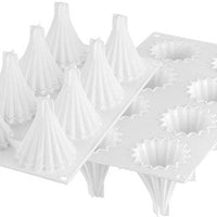 Silikomart - 2.6" x 3.1" Silicone 8 Compartment Baking Mold - ASTRO95