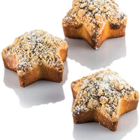 Silikomart - 2.7" x 0.9" Silicone #8 Compartment Stella Star Baking Mold - SF107