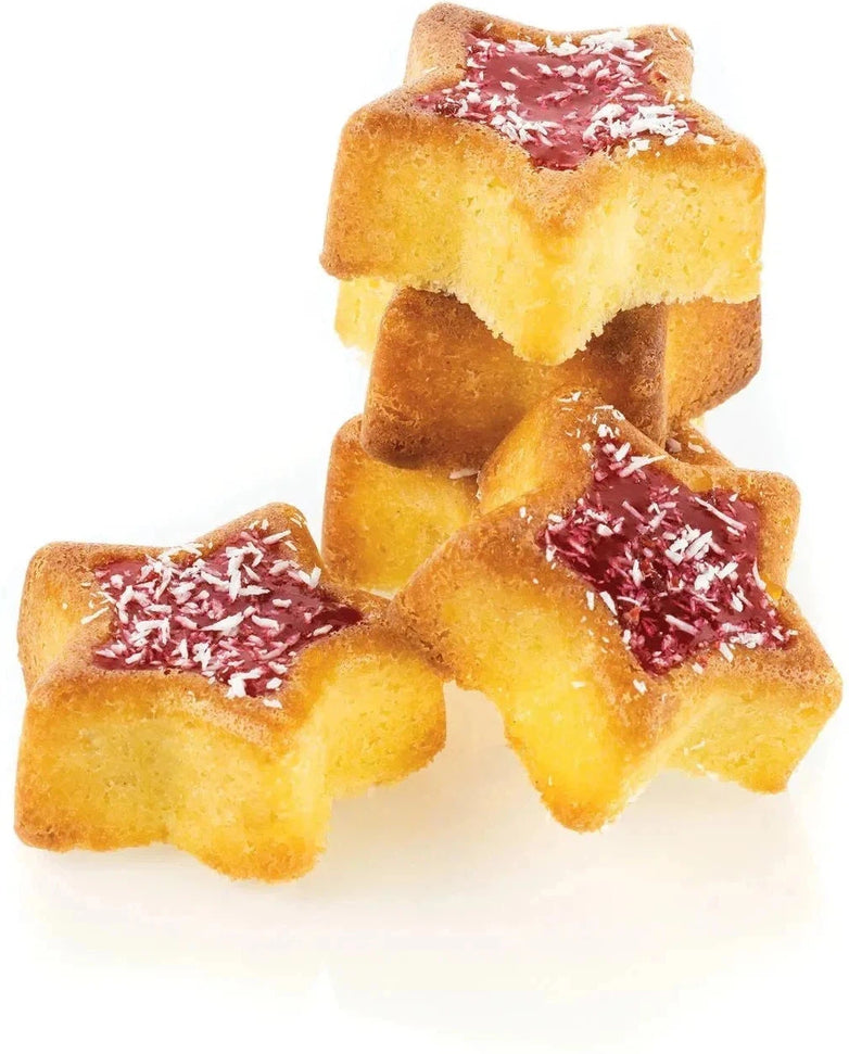 Silikomart - 2.7" x 0.9" Silicone #8 Compartment Stella Star Baking Mold - SF107