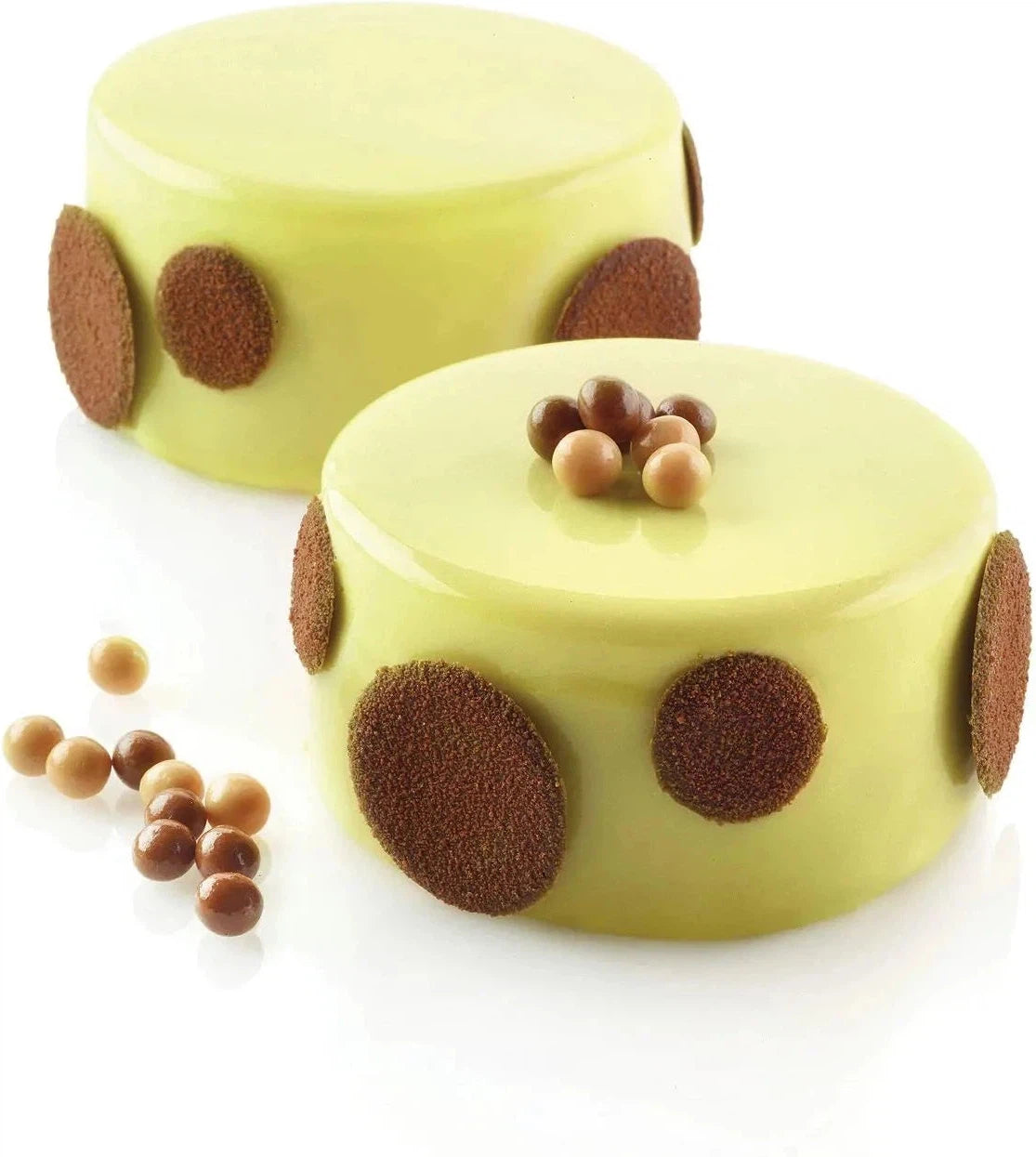 Silikomart - 2.7" x 1.3" Silicone #6 Compartment Cylinders Baking Mold - SF127