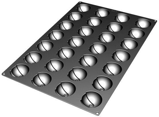 Silikomart - 2.7" x 1.4" Silicone Black 35 Compartment Baking Mold - SQ043