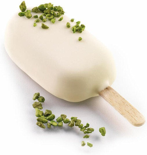 Silikomart - 2.7" x 1.4" x 0.7" Silicone Mini Classic Ice Cream/Cake Pop Baking Mold, Pack of 2 - GEL01M