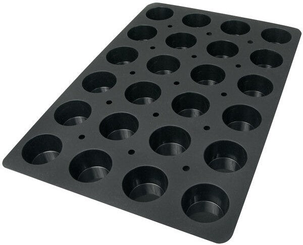 Silikomart - 2.7" x 1.5" Silicone 24 Compartment Muffins Baking Mold - SQ009