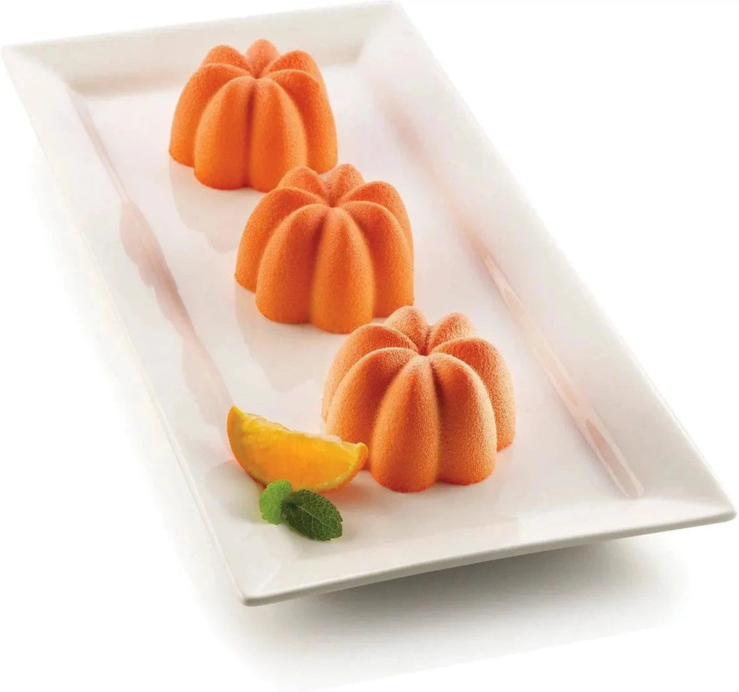 Silikomart - 2.7" x 1.9" Silicone #8 Compartment Charlotte Baking Mold - SF154