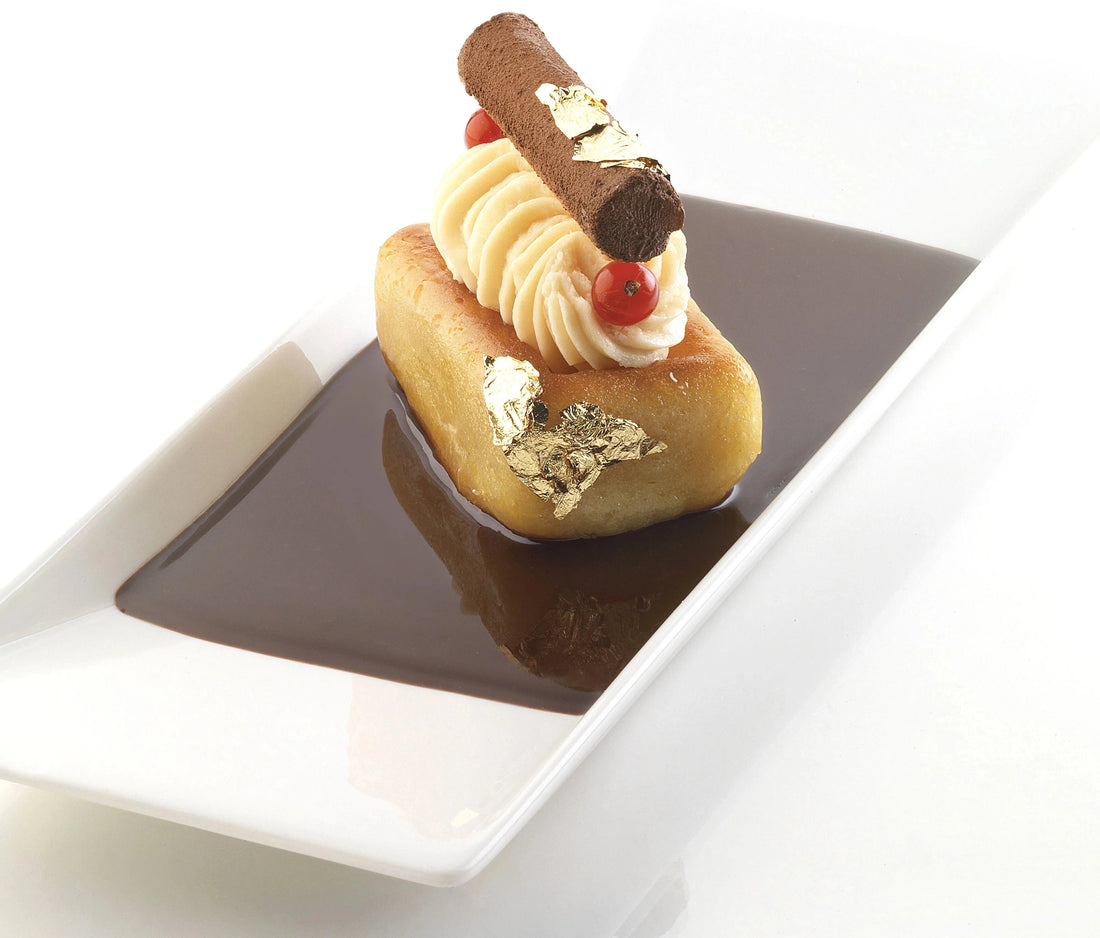 Silikomart - 2.8" x 1.7" x 1" Silicone 8 Compartment Big Lingotto Baking Mold - SF090