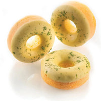 Silikomart - 2.9" x 0.9" x 1.1" Silicone #6 Compartment Donuts Baking Mold - SF170