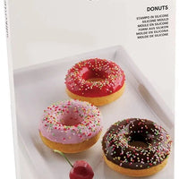 Silikomart - 2.9" x 0.9" x 1.1" Silicone #6 Compartment Donuts Baking Mold - SF170