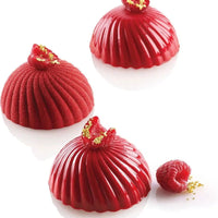 Silikomart - 2.9" x 1.4" Silicone 6 Compartment Parfum Baking Mold with Border - PARFUM110