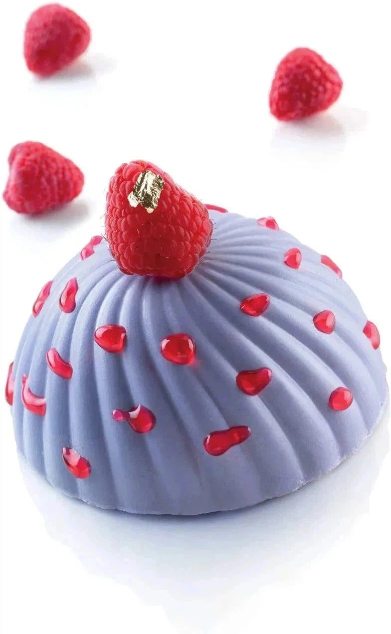 Silikomart - 2.9" x 1.4" Silicone 6 Compartment Parfum Baking Mold with Border - PARFUM110