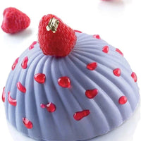 Silikomart - 2.9" x 1.4" Silicone 6 Compartment Parfum Baking Mold with Border - PARFUM110