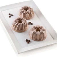 Silikomart - 2.9" x 1.5" Silicone 6 Compartment Fluted Baking Mold - SF061