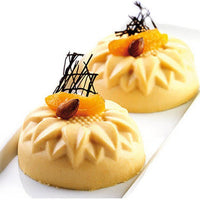 Silikomart - 2.9" x 1.5" Silicone 6 Compartment Sunflower Baking Mold - SF076