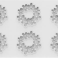 Silikomart - 2.95" Dessert-Top Silicone Baking Mold with 6 Cavities - FLORA 19