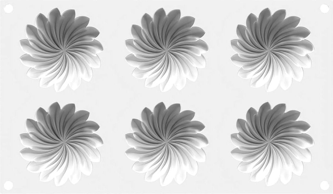 Silikomart - 2.99" Silicone Mold with 6 Cavities - SAINT HONORÉ 40