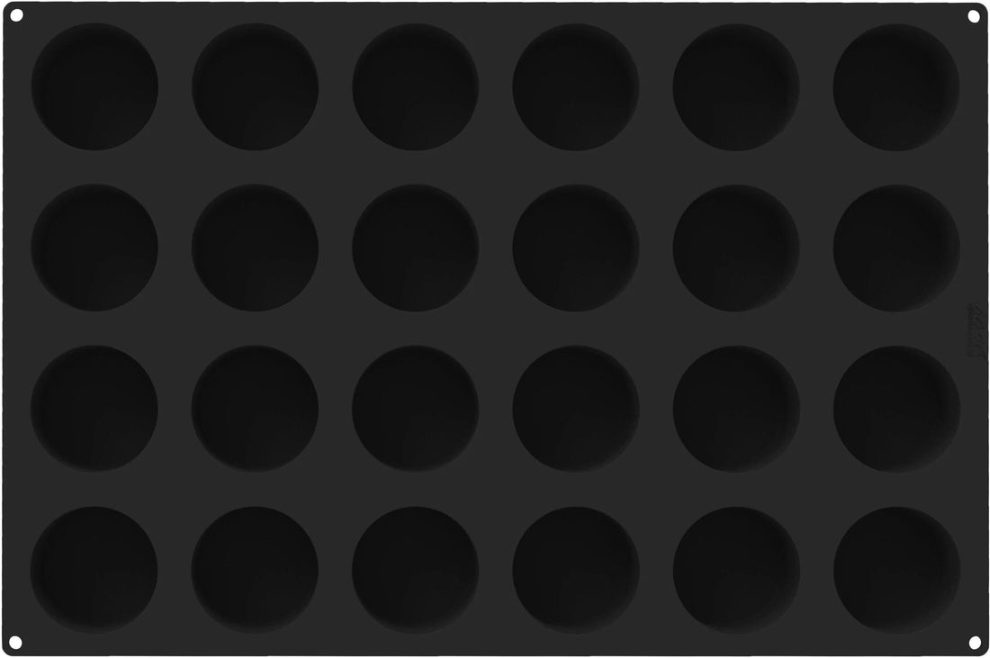 Silikomart - 3" Silicone Cylinder Baking & Freezing Mold with 24 Cavities - SQ084