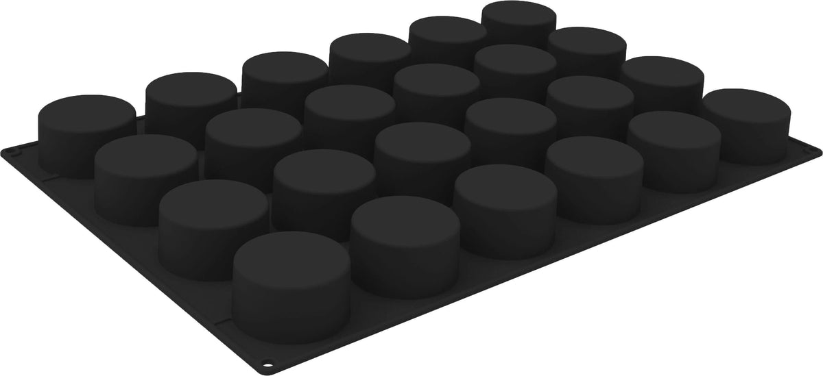 Silikomart - 3" Silicone Cylinder Baking & Freezing Mold with 24 Cavities - SQ084