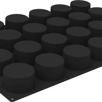Silikomart - 3" Silicone Cylinder Baking & Freezing Mold with 24 Cavities - SQ084