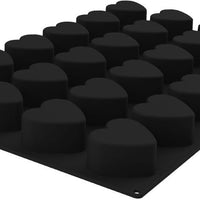 Silikomart - 3.1" Silicone Heart Baking & Freezing Mold with 24 Cavities - SQ086