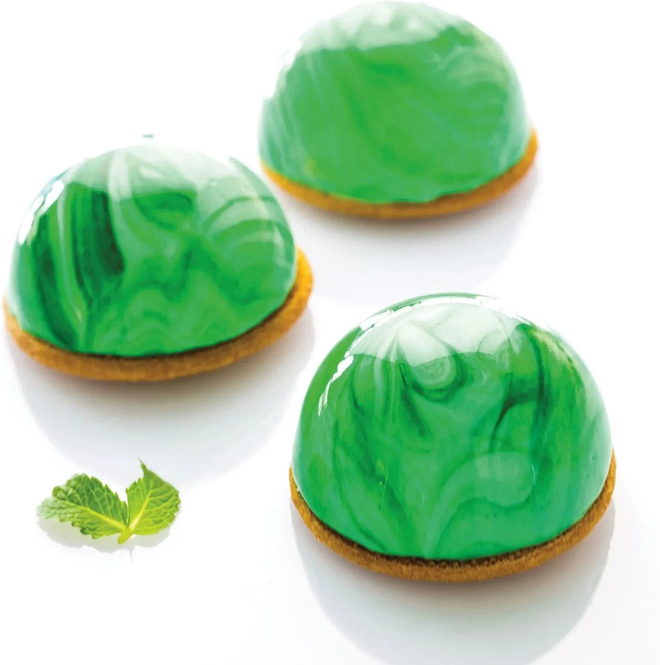 Silikomart - 3.1" x 1.5" Silicone 5 Compartment Half Spheres Baking Mold - SF001