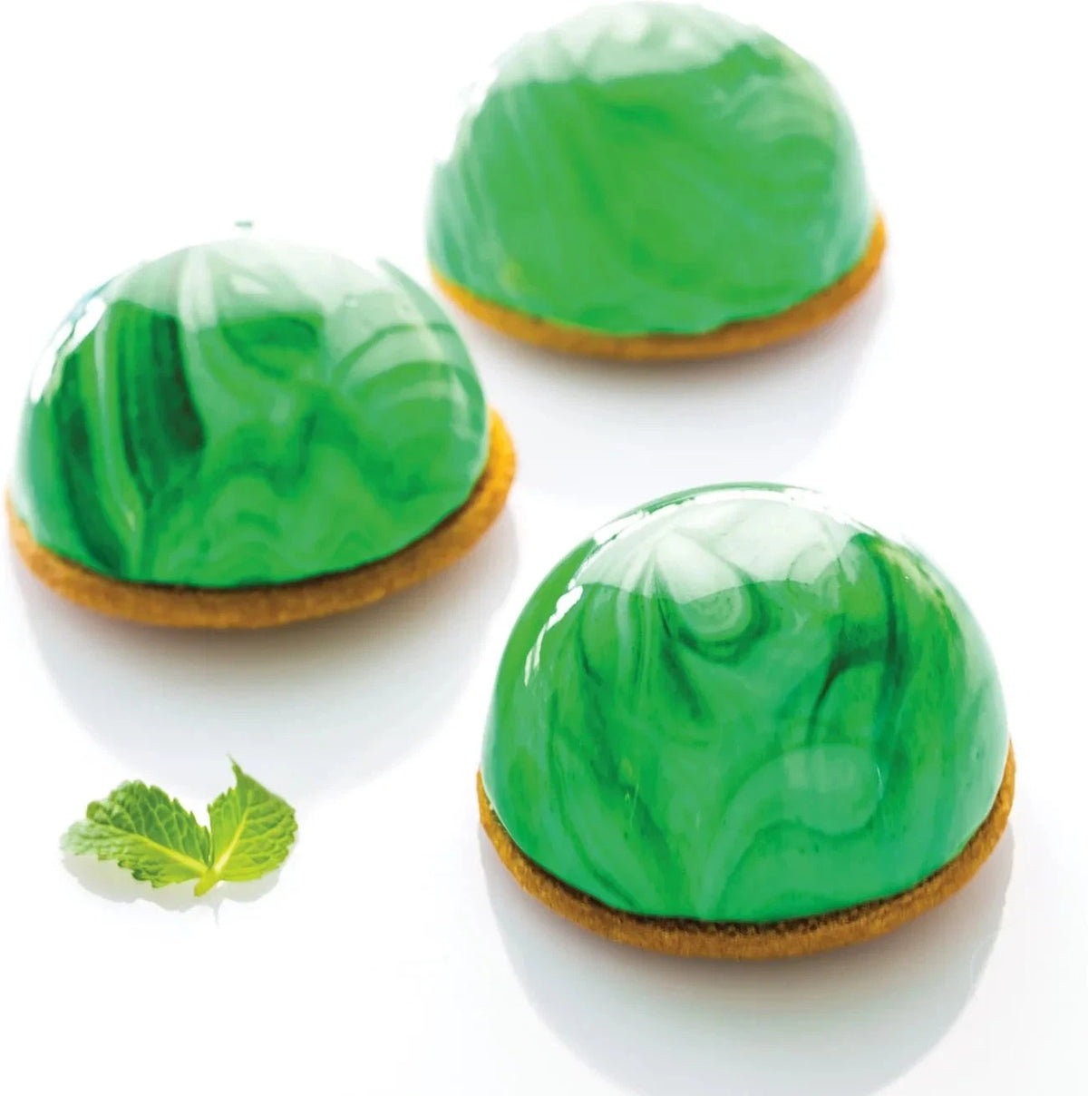 Silikomart - 3.1" x 1.5" Silicone 5 Compartment Half Spheres Baking Mold - SF001