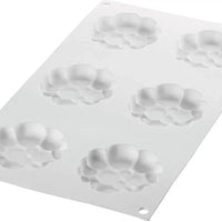 Silikomart - 3.1" x 2.7" Paradis Silicone Kit Tarte Ring, 6 Rings - KIT TARTE RING PARADIS