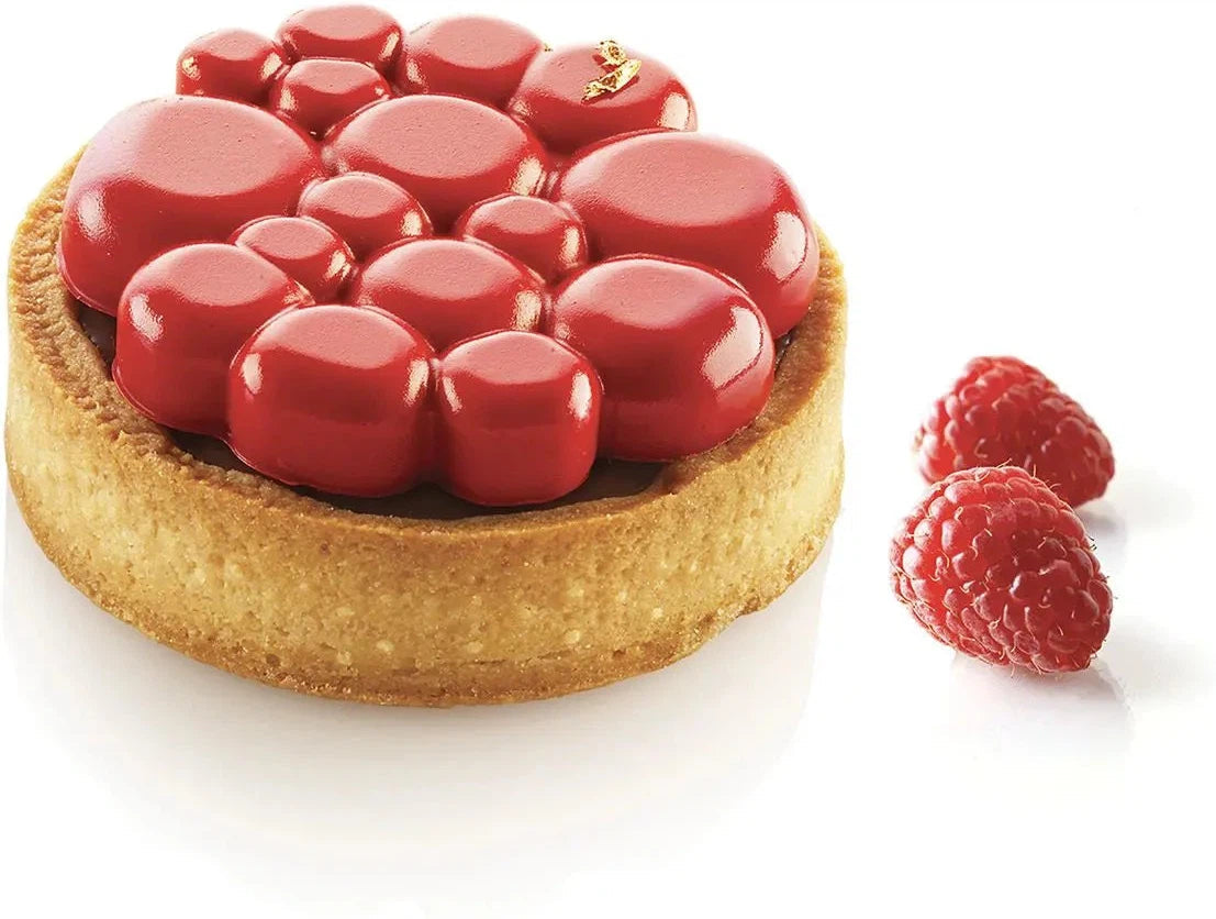 Silikomart - 3.1" x 2.7" Paradis Silicone Kit Tarte Ring, 6 Rings - KIT TARTE RING PARADIS