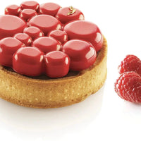 Silikomart - 3.1" x 2.7" Paradis Silicone Kit Tarte Ring, 6 Rings - KIT TARTE RING PARADIS