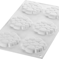 Silikomart - 3.1" x 2.7" Paradis Silicone Kit Tarte Ring, 6 Rings - KIT TARTE RING PARADIS