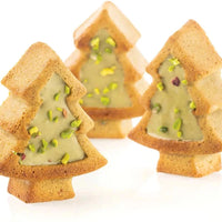 Silikomart - 3.2" x 2.6" x 1.2" Silicone #8 Compartment Pino Tree Baking Mold - SF108