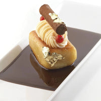 Silikomart - 3.4" x 1.8" x 0.9" Silicone #7 Compartment Rettangolo Baking Mold - SF110