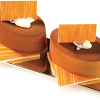 Silikomart - 3.4" x 2" x 0.9" Silicone #6 Compartment Oval Baking Mold - SF111