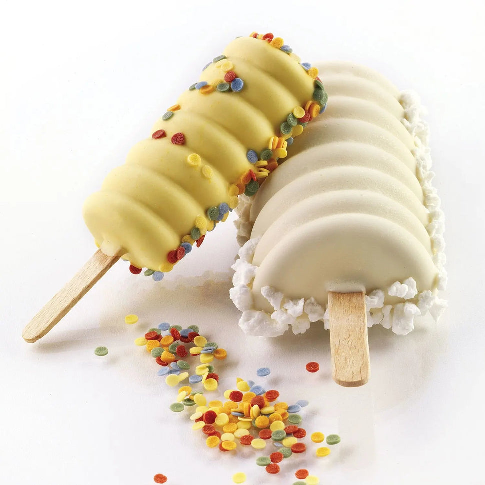 Silikomart - 3.6" x 1.7" x 1" Silicone Tango Baking Moulds, Pack of 2 - GEL04