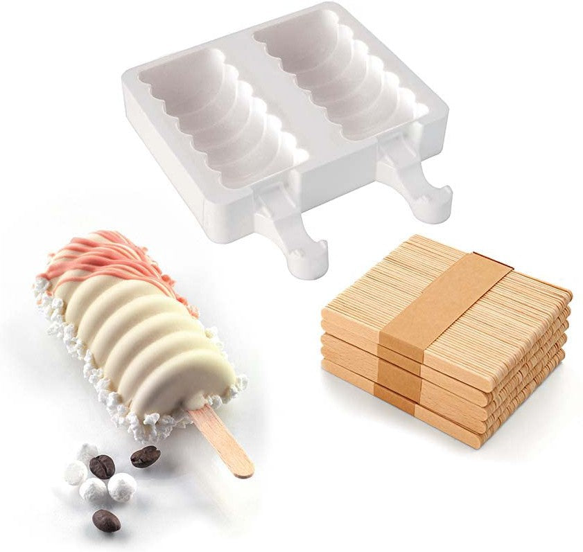 Silikomart - 3.6" x 1.7" x 1" Silicone Tango Baking Moulds, Pack of 2 - GEL04