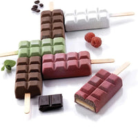 Silikomart - 3.6" x 1.8" x 0.9" Silicone Choco Sticks Moulds, Pack of 2 - GEL02 CHOCO