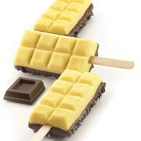 Silikomart - 3.6" x 1.8" x 0.9" Silicone Choco Sticks Moulds, Pack of 2 - GEL02 CHOCO
