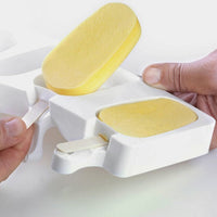 Silikomart - 3.6" x 1.8" x 0.9" Silicone Classic Ice Cream/Cake Pop Baking Mold, Pack of 2 - GEL01