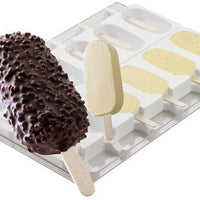 Silikomart - 3.6" x 1.8" x 0.9" Silicone Classic Ice Cream/Cake Pop Baking Mold, Pack of 2 - GEL01