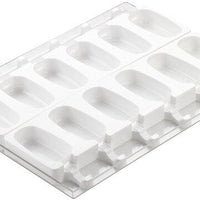 Silikomart - 3.6" x 1.8" x 0.9" Silicone Classic Ice Cream/Cake Pop Baking Mold, Pack of 2 - GEL01