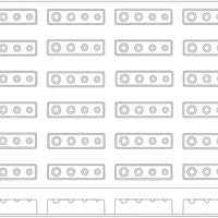 Silikomart - 4.6" x 1.1" x 1.2" Silicone Black 24 Compartment Pois Baking Mold - SQ023