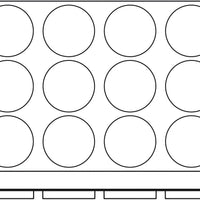 Silikomart - 4.7" 12 Disc Black Silicone Baking Mold - SQ029