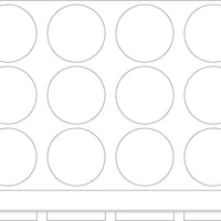 Silikomart - 4.7" 12 Disc Black Silicone Baking Mold - SQ029
